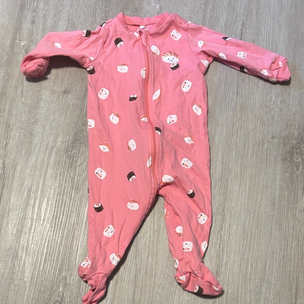 Pekkle Charming Pink Sushi Kids Footie